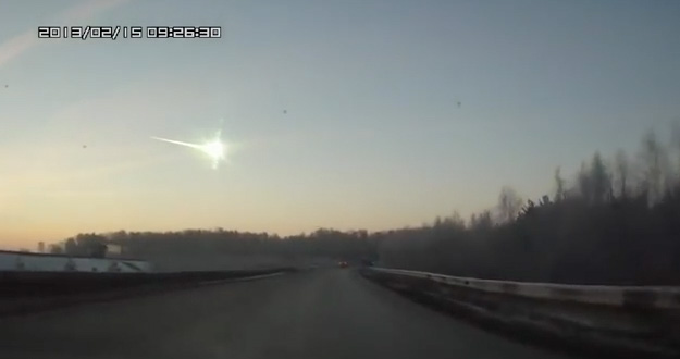 Chute de météorite filmée avec une dashcam